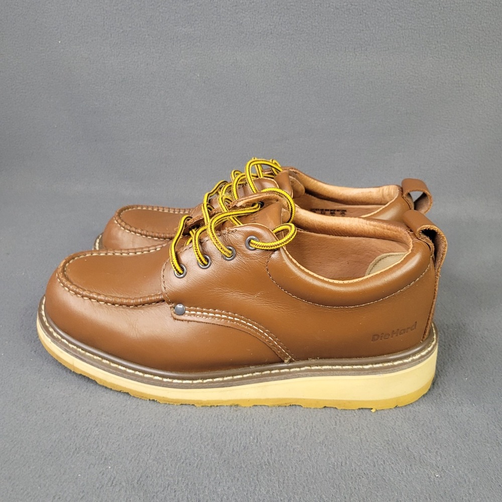 DieHard SureTrack Steel Toe Leather Oxford Work Shoes Men's 12 D Oil Resistant